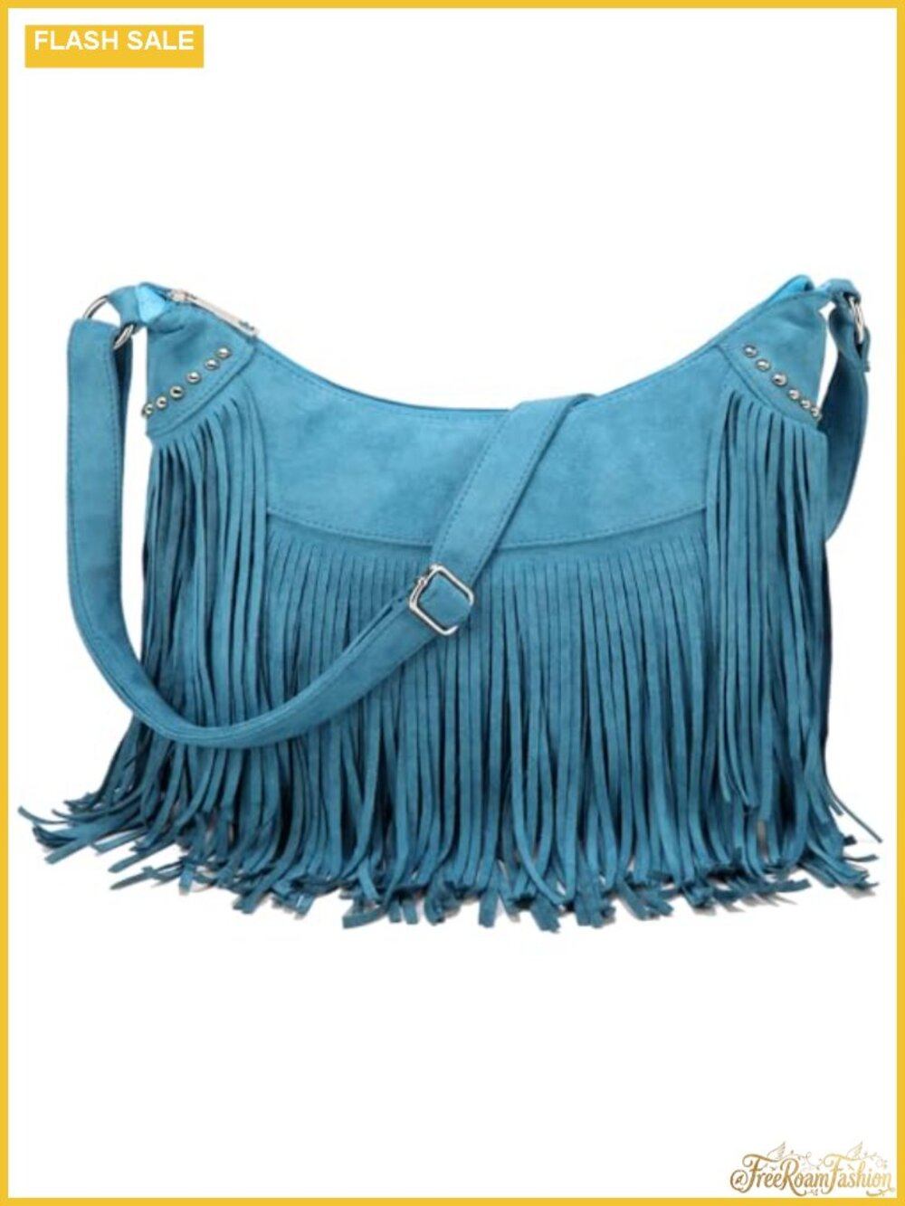 Vintage Western Suede Hobo Bag Crossbody Shoulder Purse Fringe